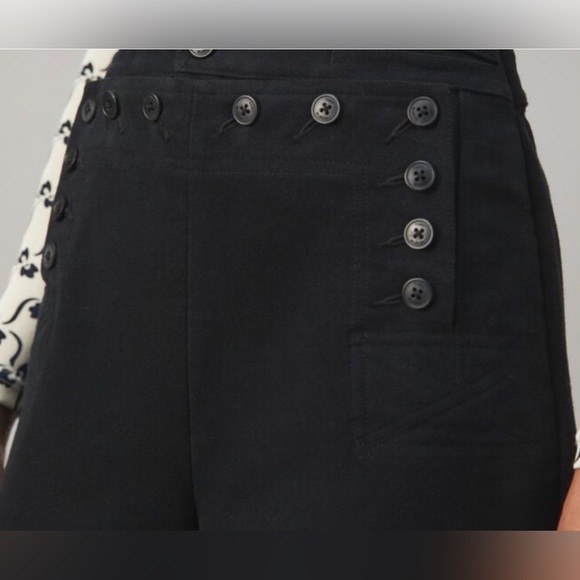 Tory Burch 100% Cotton Sailor Pants. - Picture 4 of 4